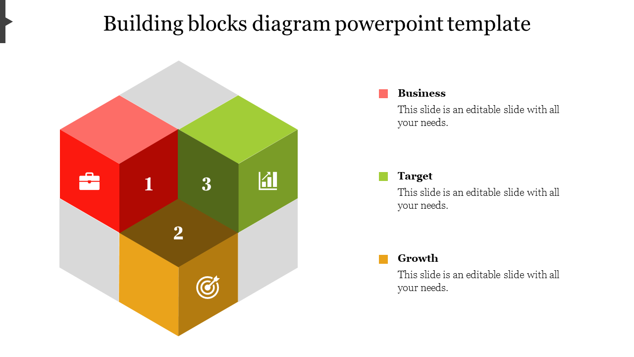 Get Building Blocks Diagram PowerPoint Template Designs